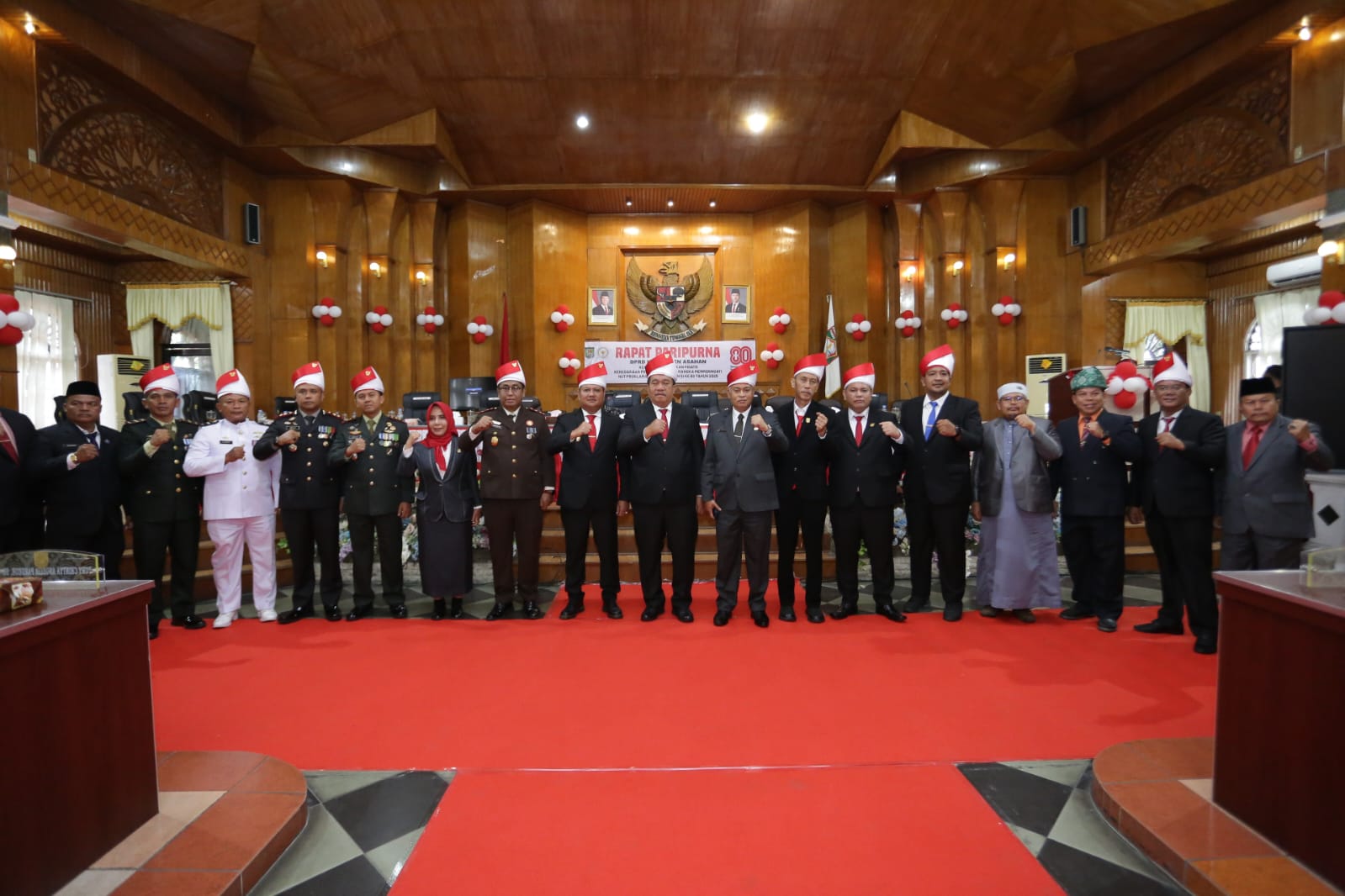 RAPAT PARIPURNA DALAM ACARA MENDENGARKAN PIDATO KENEGARAAN PRESIDEN RI DALAM RANGKA HUT KE-80 REPUBLIK INDONESIA
